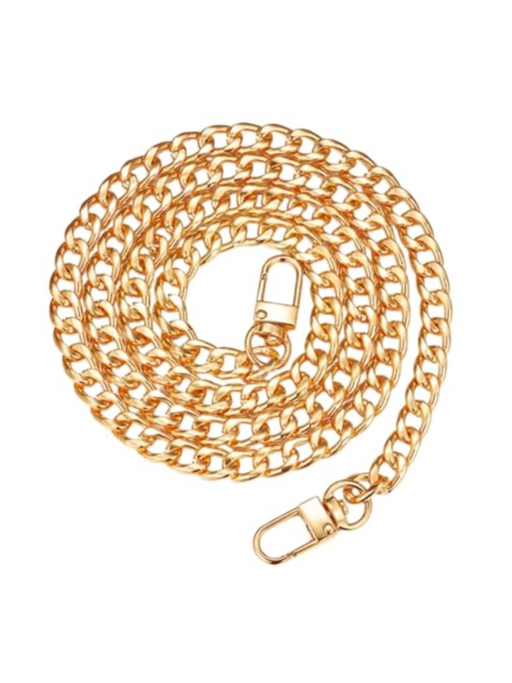 47 Inch Flat Chain Purse Strap Aluminum Alloy Crossbody Replacement